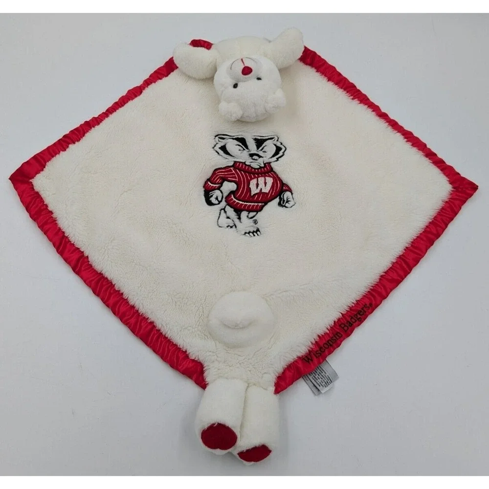 My‎ Banky University Of Wisconsin Badgers Baby Lovely Blanket Infant Plush Bear